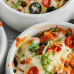 pizza bowls with text