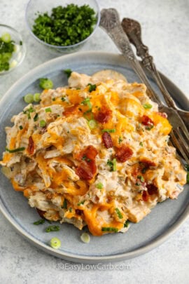 Baked Chicken Crack Recipe on a plate