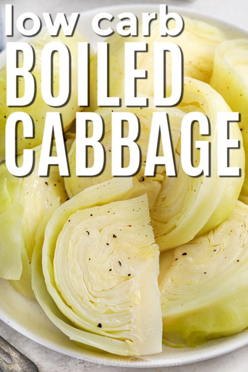 sliced seasoning cabbage with writing