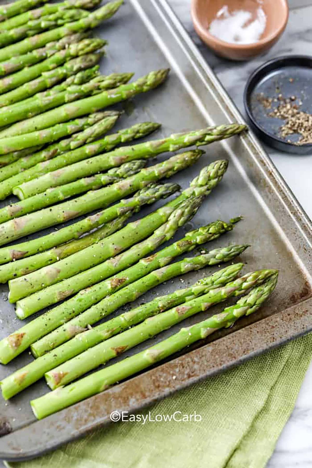 Simple Asparagus Recipe on a sheet pan