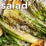 Grilled Romaine Salad with lemon and a title