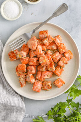 plate of Salmon Bites Recipe