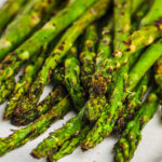 cropped grilled asparagus