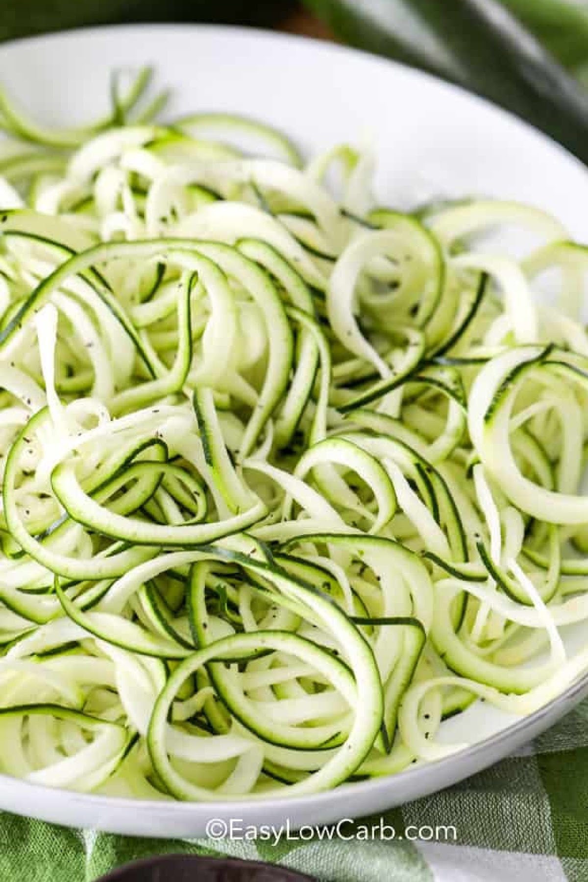 cropped homemade zoodles