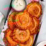 crispy plated Onion Cheese Chips