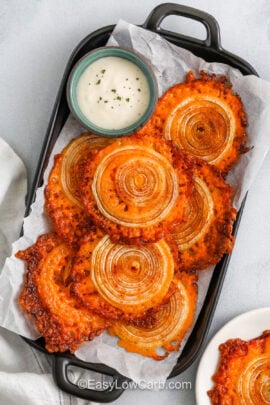 crispy plated Onion Cheese Chips