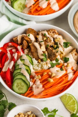 Yum Yum Bowl with sauce
