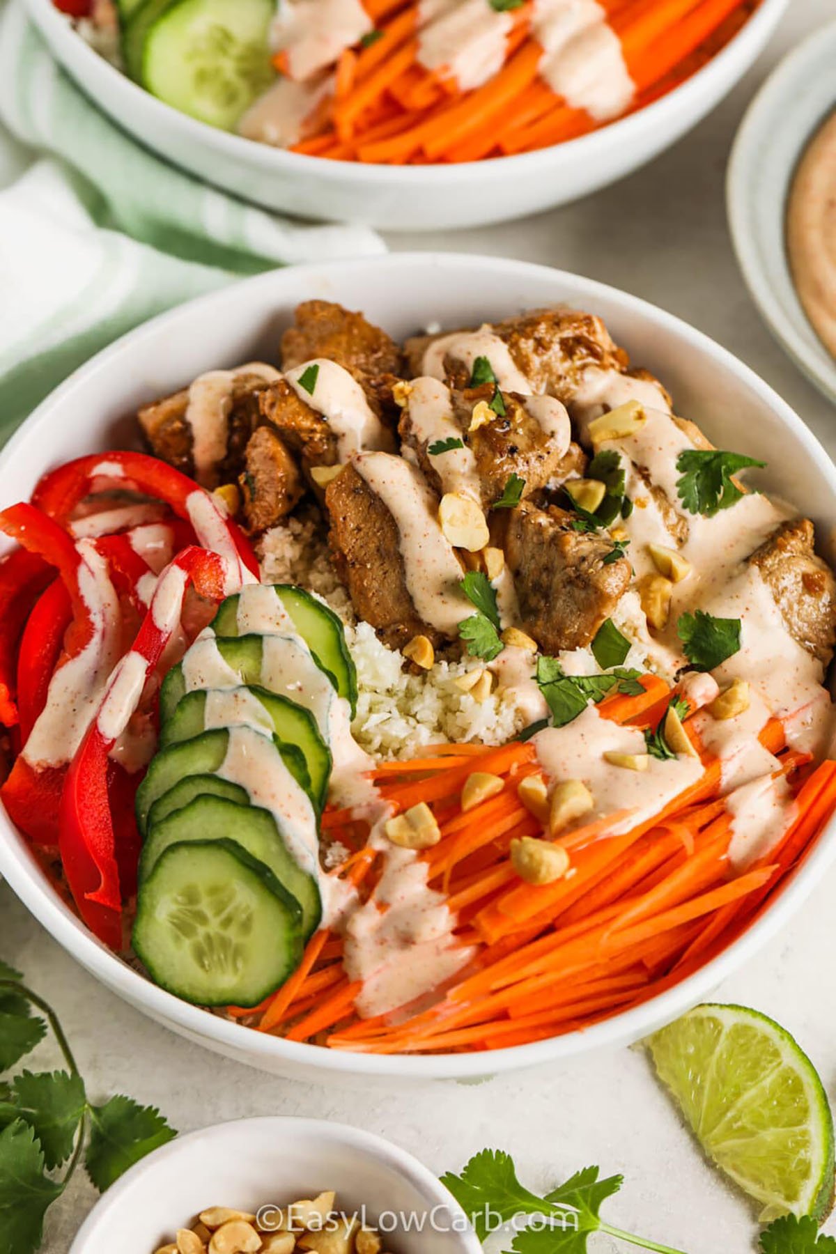Yum Yum Bowl with sauce