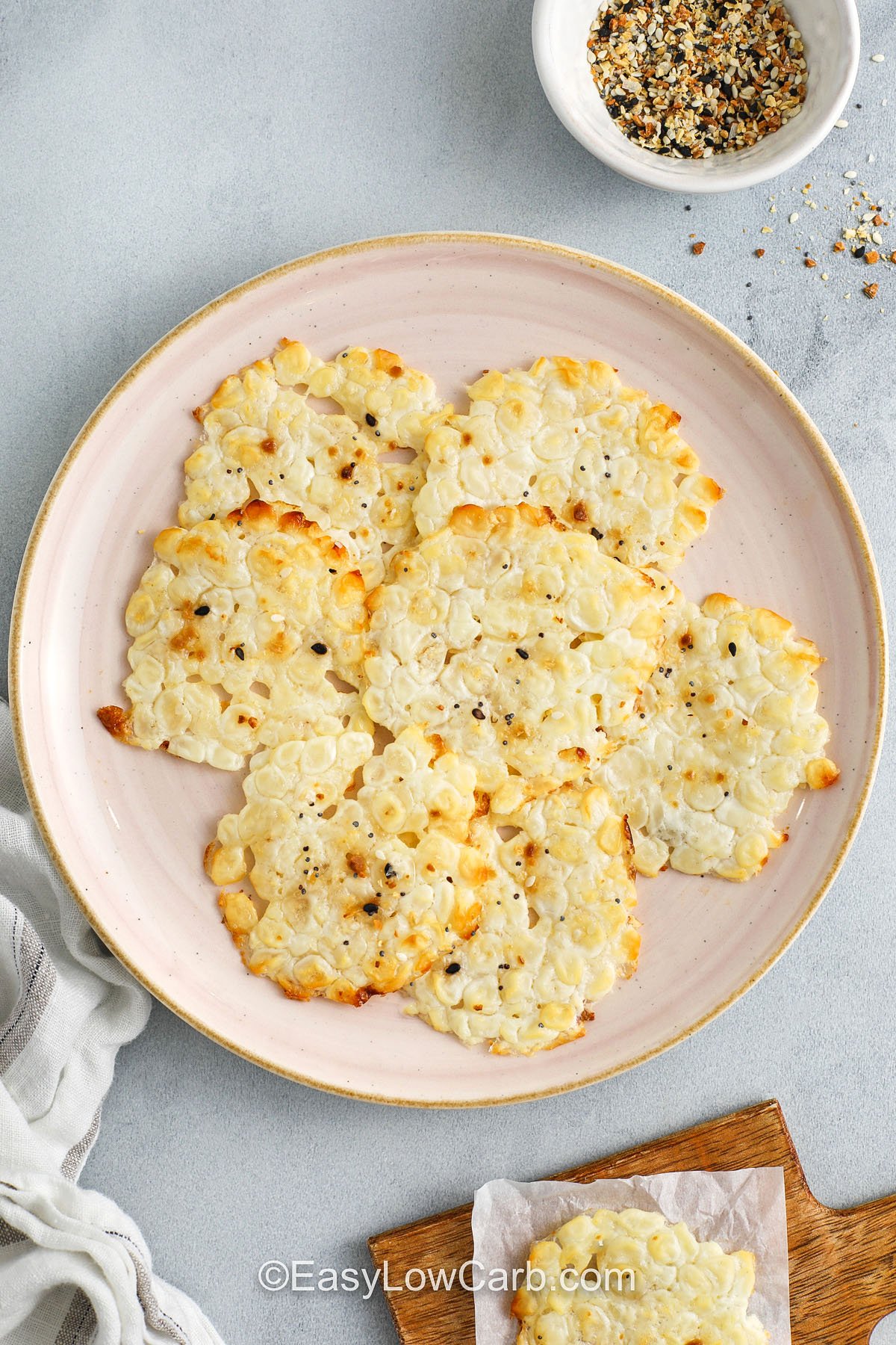 plate of Cottage Cheese Chips Recipe