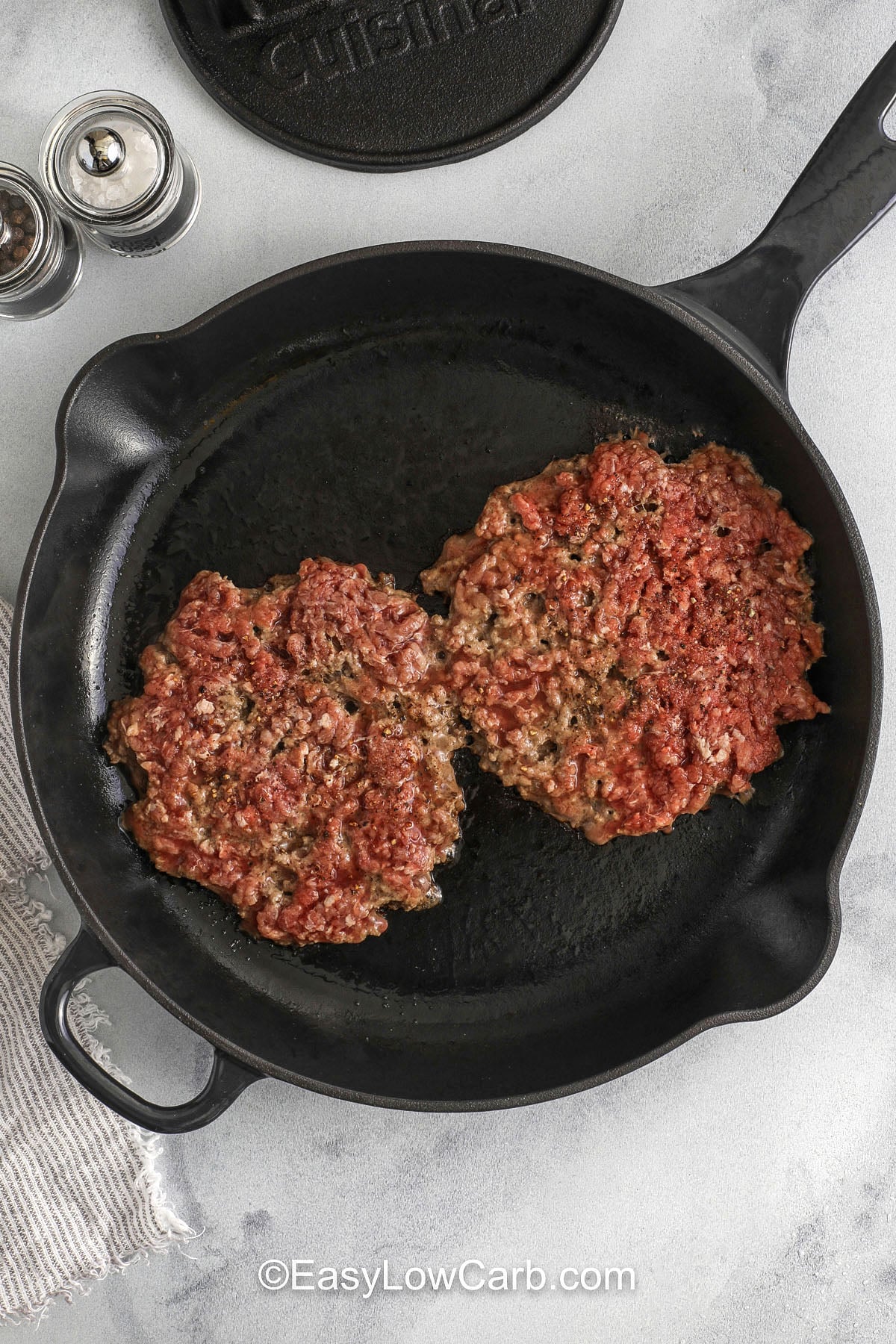 A smash lettuce wrap burger is an easy way to enjoy diner-style flavor without a traditional bun. Press loosely shaped ground beef onto a hot griddle or skillet to create thin patties with crisp edges, then finish each one with melted cheese. Stack several lettuce leaves and add tomato, pickles, sauce, and golden onions for a fresh handheld meal. Pin this simple recipe for cookouts, meal prep, or busy evenings. #easylowcarb cooking burgers to make Lettuce Wrapped Burger