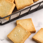 prepared keto crackers topped with salt