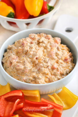 bowl of Sausage Cheese Dip