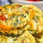 horizontal crustless mini quiches