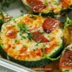 horizontal zucchini pizza bites