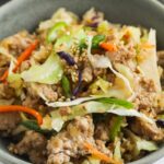 horizontal Cabbage Stir Fry