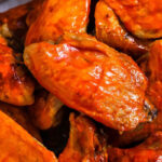 close up of juicy Crockpot Chicken Wings