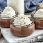 Cottage Cheese Chocolate Mousse in dishes