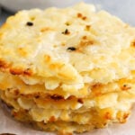 stack of Cottage Cheese Chips Recipe