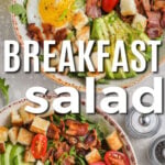 bowls of Breakfast Salad with a title