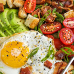 close up of Breakfast Salad in a bowl