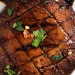 close u of savory Grilled Portobello Mushrooms