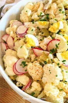 bowl of Cauliflower Potato Salad