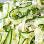 close up of Cucumber Feta Salad