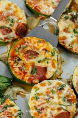 cheesy Zucchini Pizza Bites