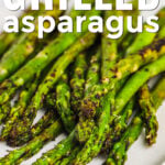 close up of Grilled Asparagus Recipe