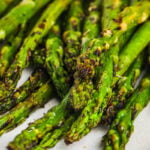 close up of tender Grilled Asparagus Recipe