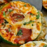 close up of Zucchini Pizza Bites