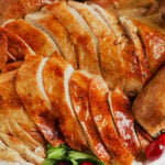 plate of Oven Roasted Turkey.